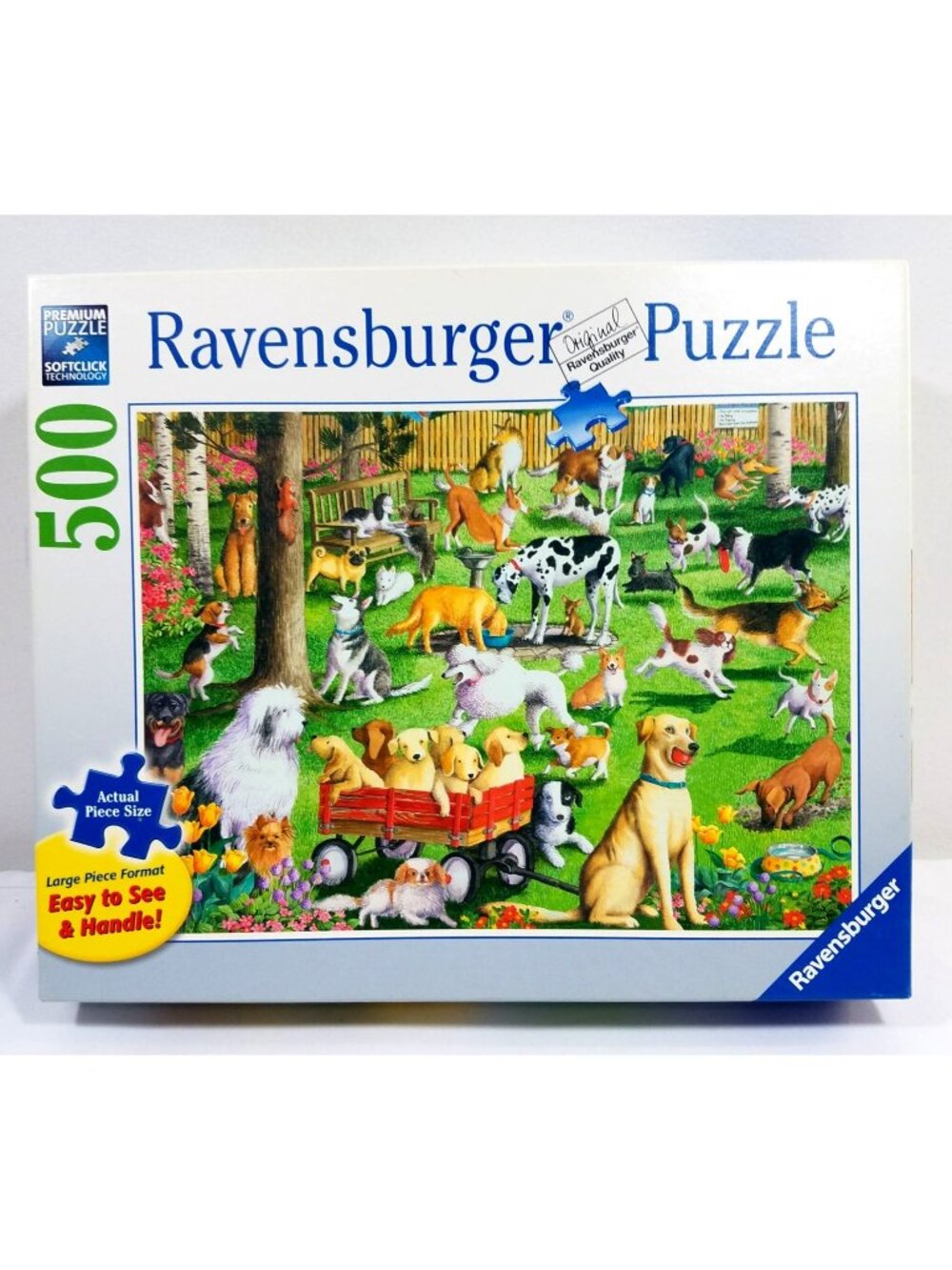 Ravensburger 500 Piece Puzzle Dogs In The Park Large Piece Format 14 870 7